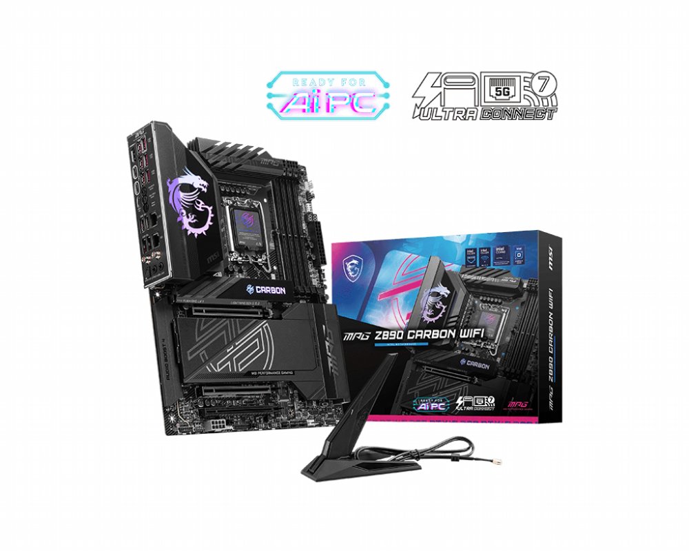 MSI MPG Z890 CARBON WIFI | Socket LGA 1851 | Intel Z890 | 4xDDR5 | ATX | Moederbord - Matmuis - Matmuis